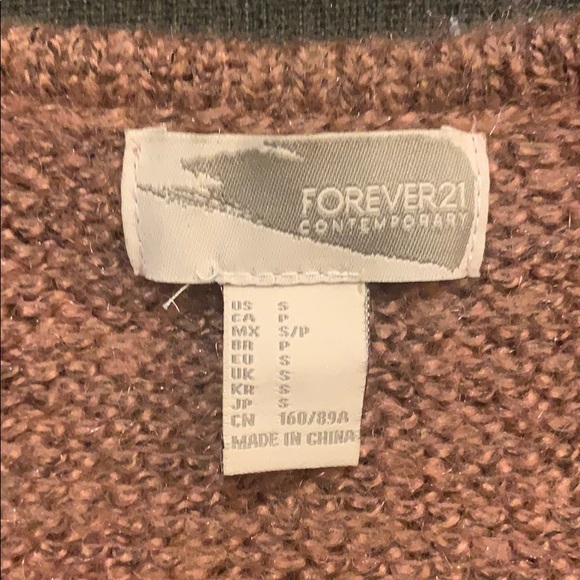 Rose/blush cardigan style sweater - Picture 4 of 5